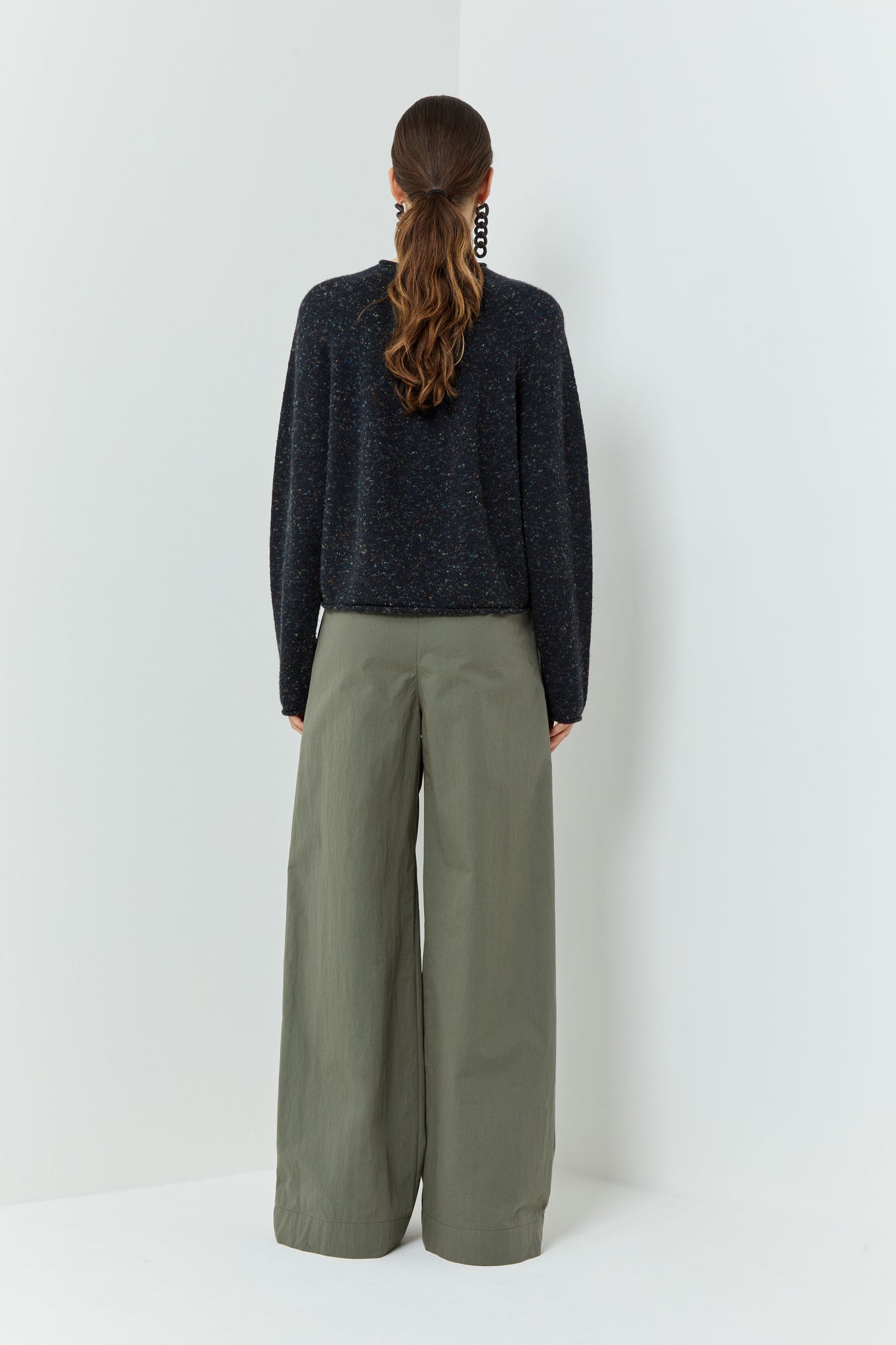 Kulele knit, speckled black