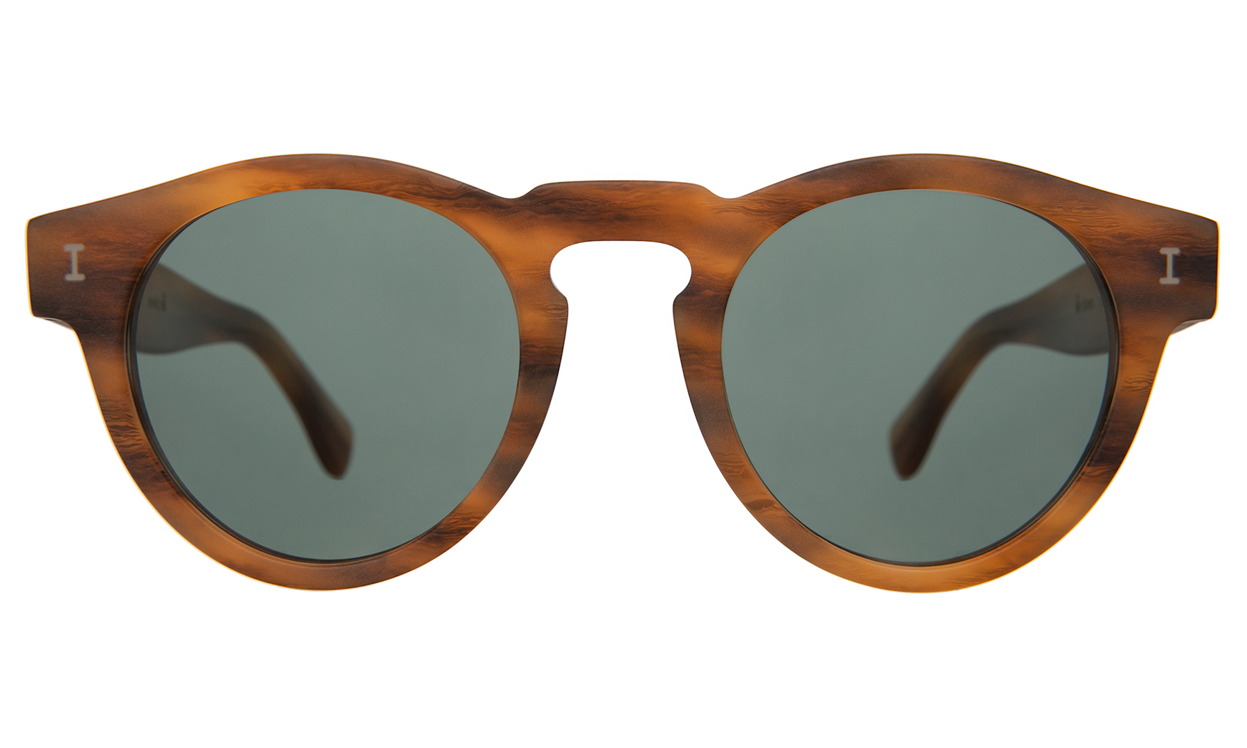 Leonard matte teak w/olive lenses