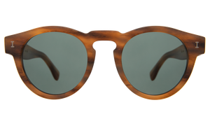 Leonard matte teak w/olive lenses