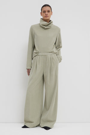 Pisha wide pants, Limestone