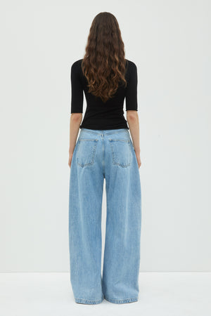 Puria wide leg jeans, Blue