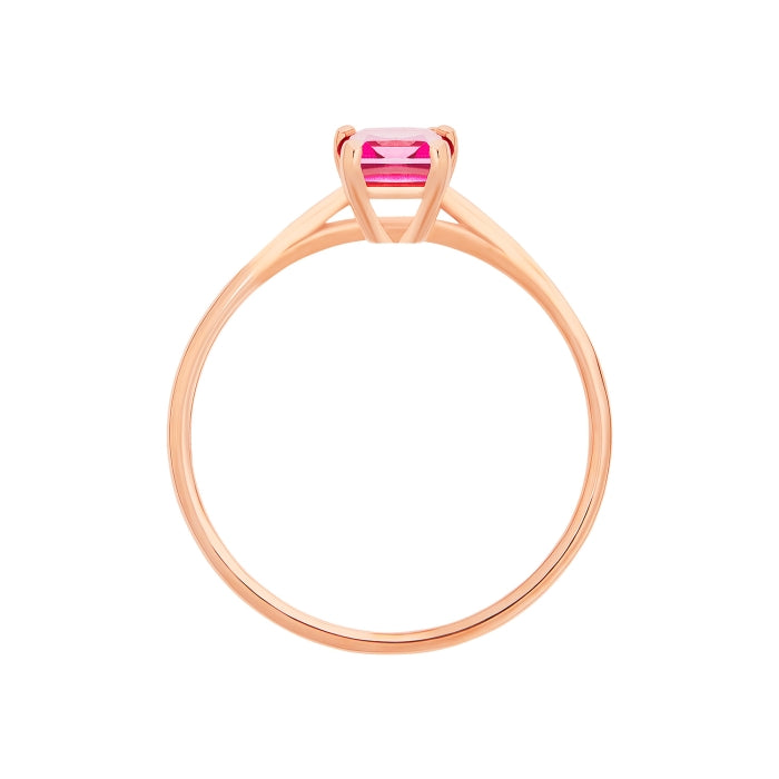 Mini cocktail pink topaz ring