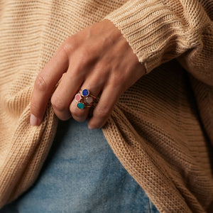 Mini Ever Lapis Disc Ring
