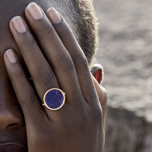 Ever Lapis Disc Ring
