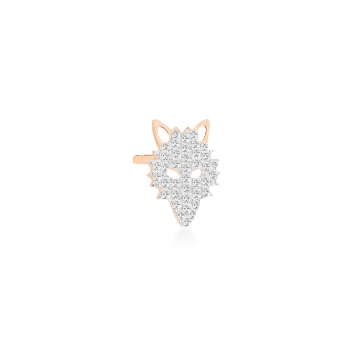 Solo Diamond Wolf Stud