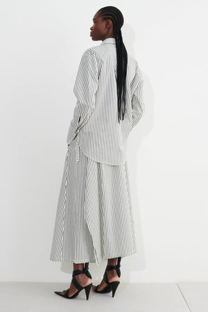 Silva skirt, black white stripes