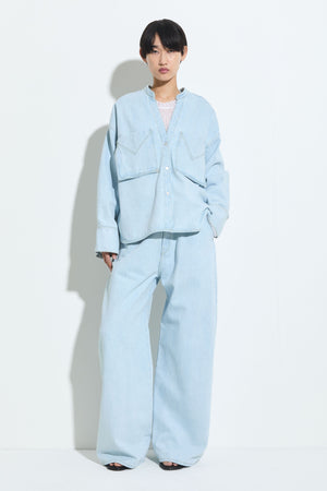 Tango V-neck denim shirt