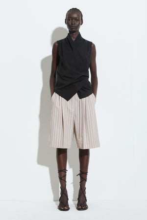 Tilayo drape top, Black