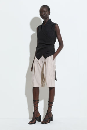 Tilayo drape top, Black