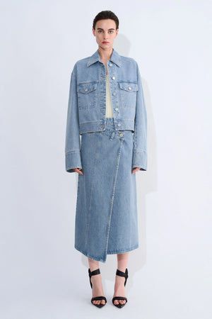 Jelani denim jacket, blue