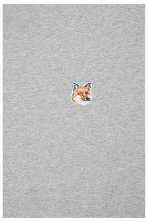 Fox head patch t-shirt, grey mélange