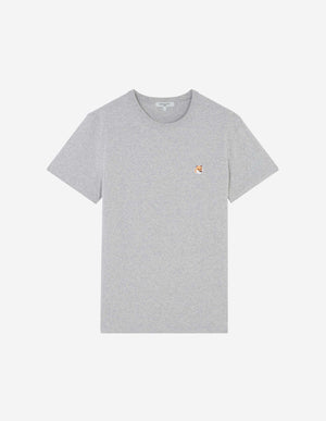 Fox head patch t-shirt, grey mélange