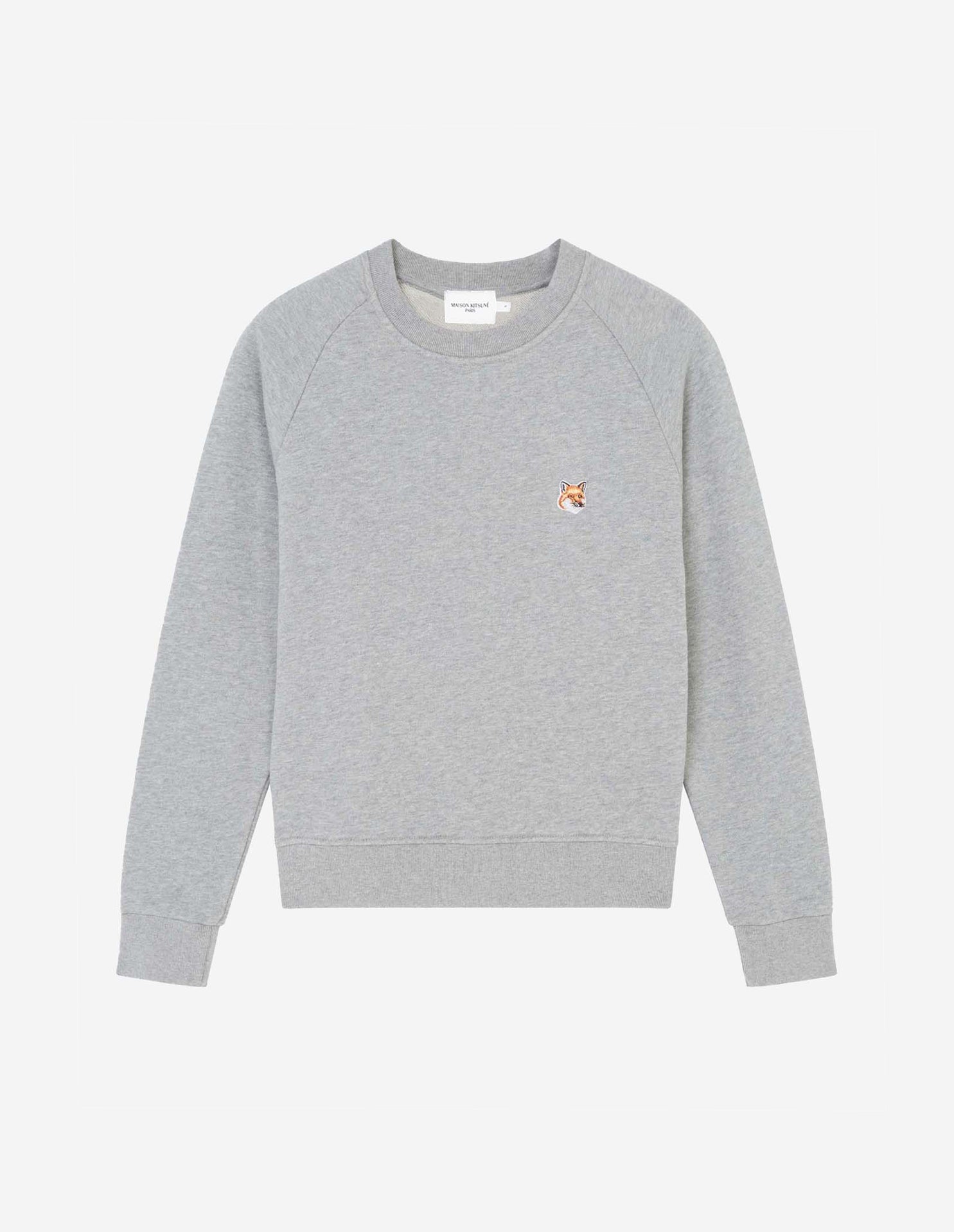 Fox head patch adjusted sweatshirt, grey mélange