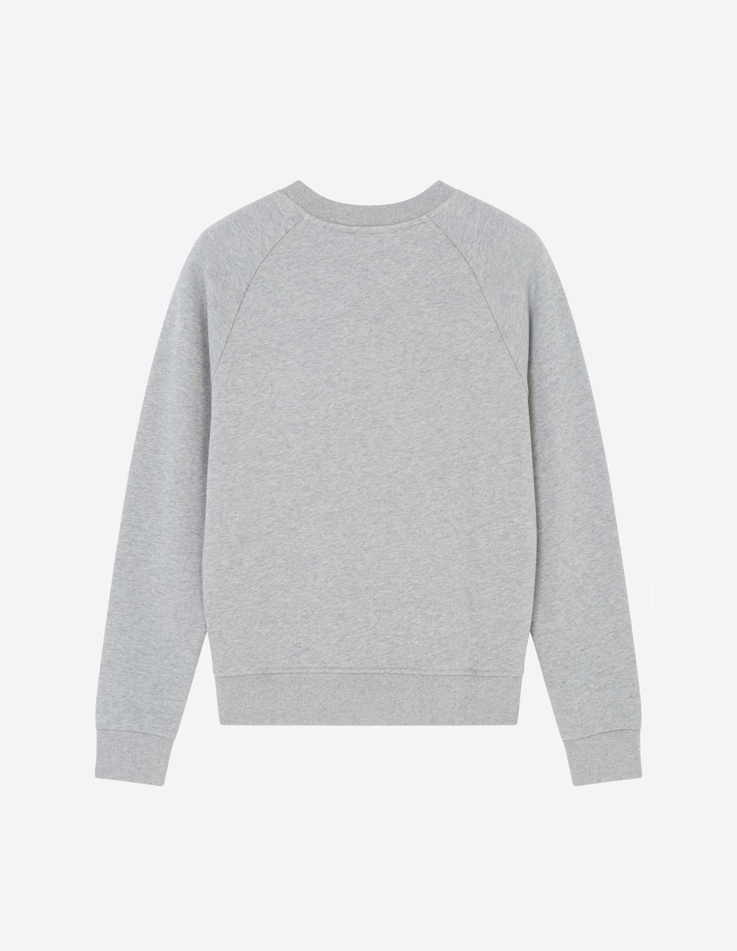 Fox head patch adjusted sweatshirt, grey mélange
