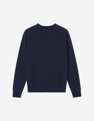 Fox head patch adjusted sweatshirt, navy