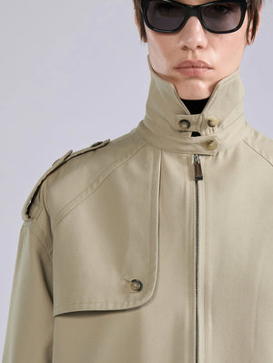 Oversized Gabardine Jacket, Sand