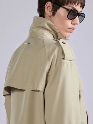 Oversized Gabardine Jacket, Sand