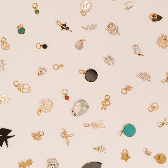 Mini Angèle Pink Quartz Charm