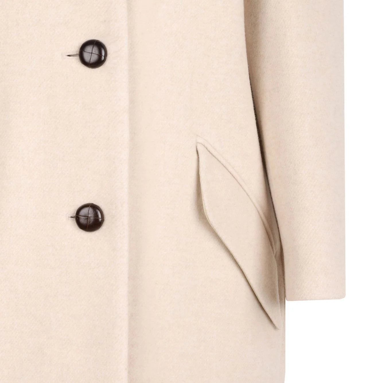 Florane coat, Ecru