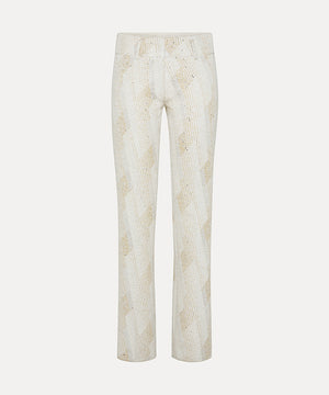 endless skies jacquard trousers O