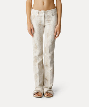 endless skies jacquard trousers
