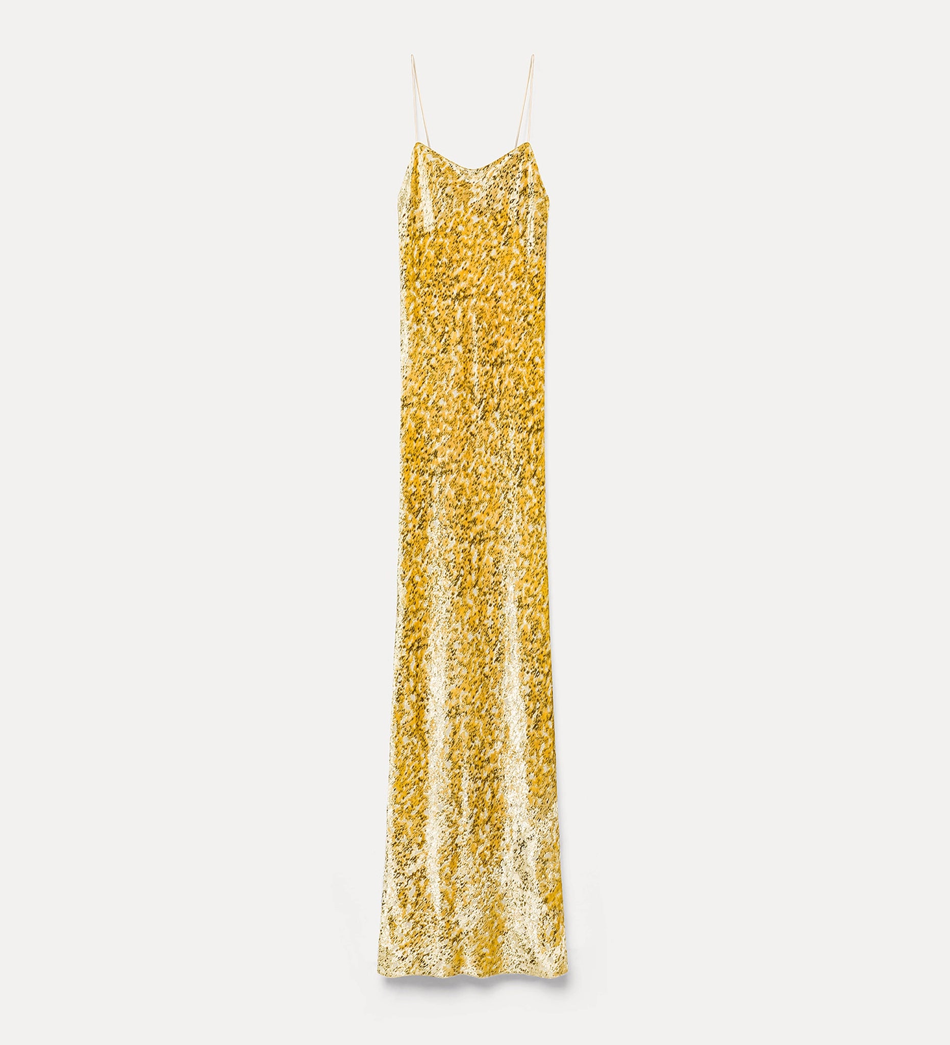 slip dress in “en rêve” fil–coupé
