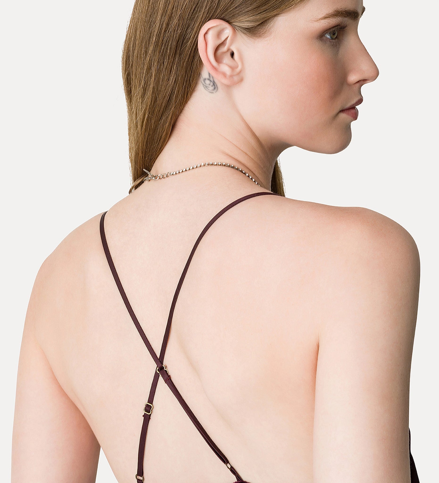 velvet slip dress, black