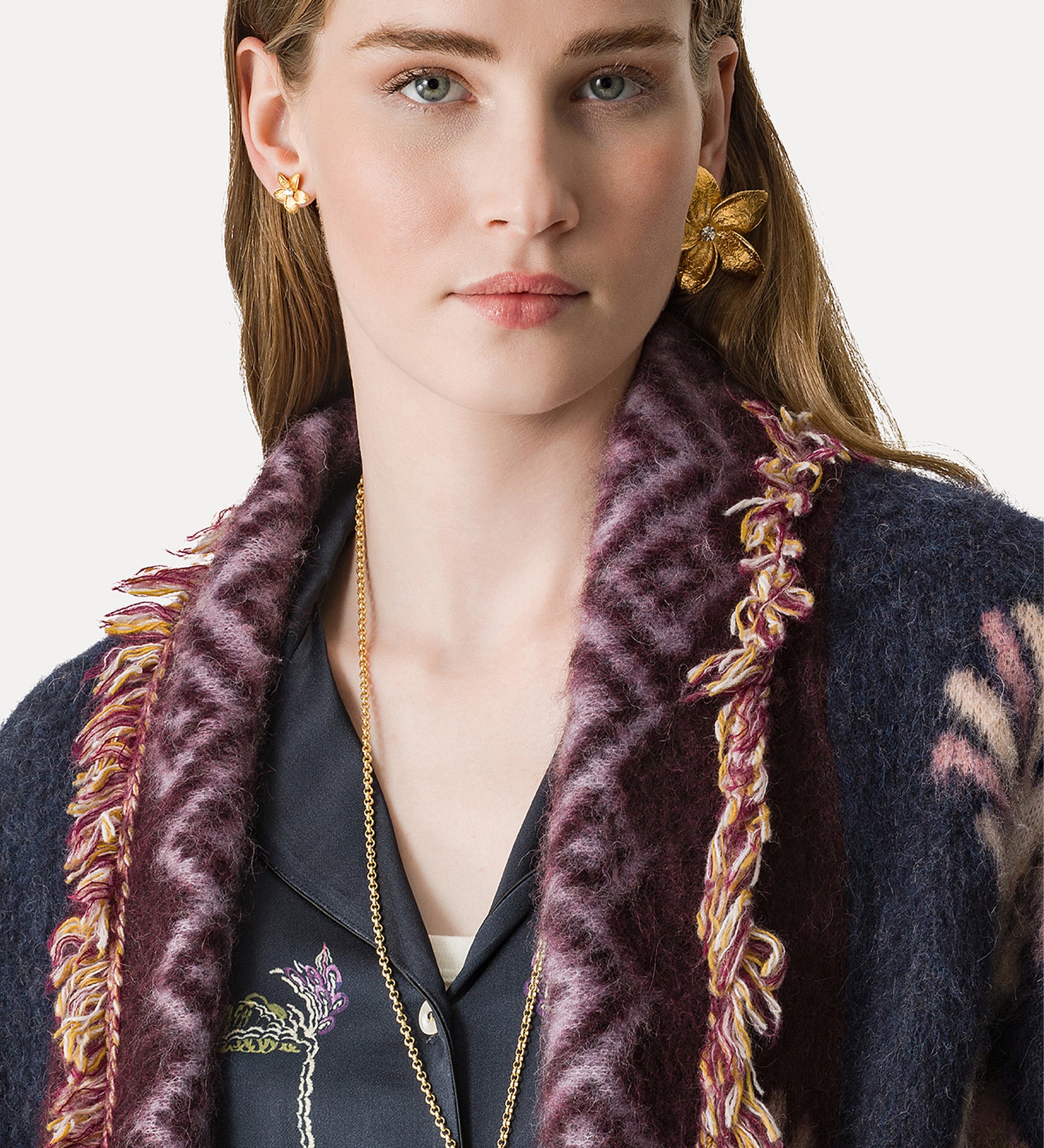 longline cardigan in baby alpaca wool