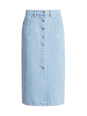 Vandy denim skirt, light blue