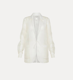 chic organza silk jacket