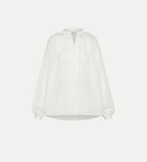 bohemian shirt with fringed detailing