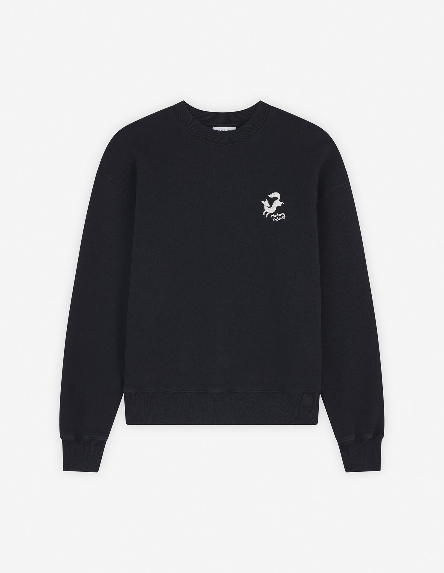 Fancy fox comfort sweatshirt, black