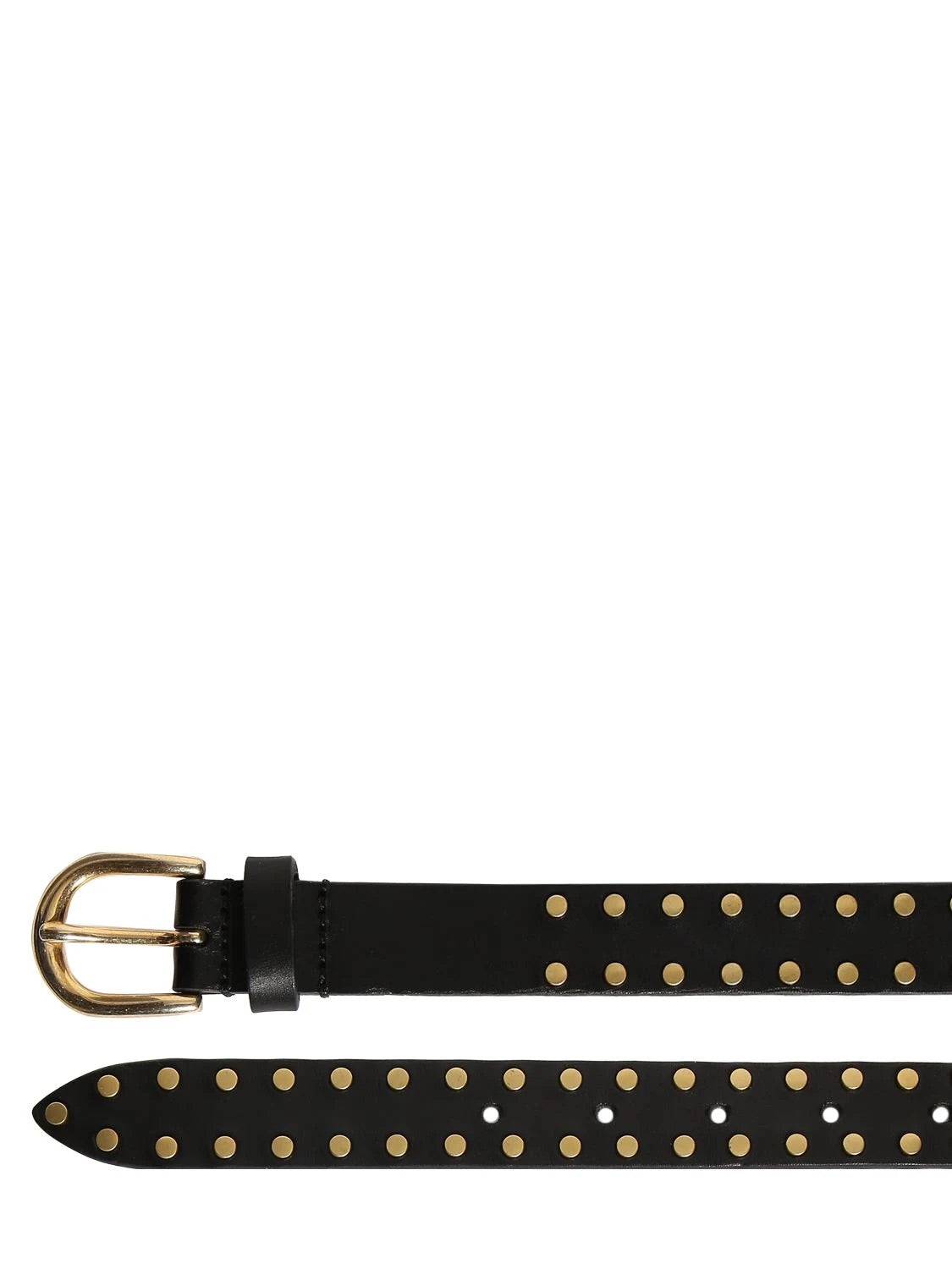 Zap belt, black gold stud
