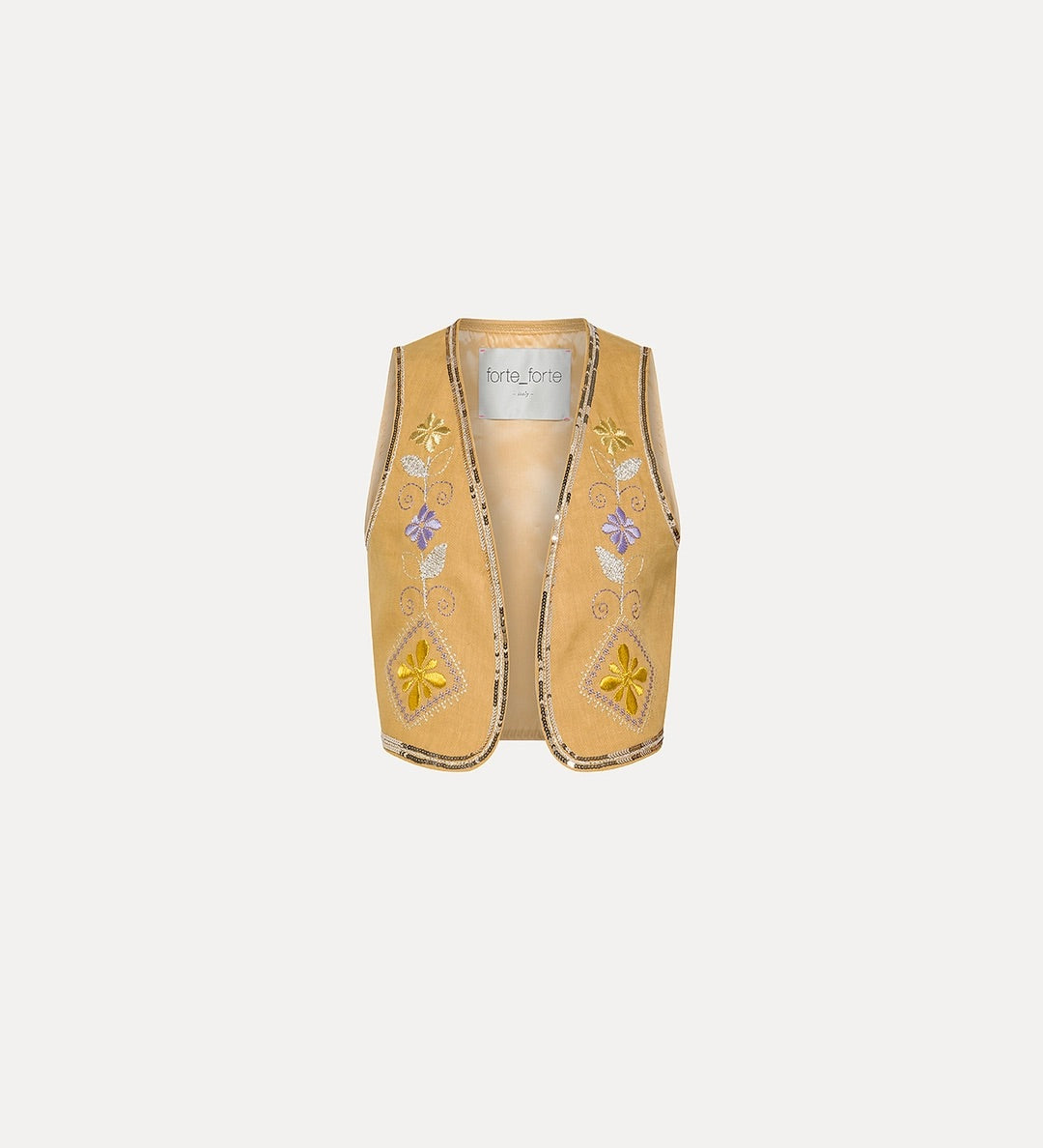 oniric blossom vest, grano