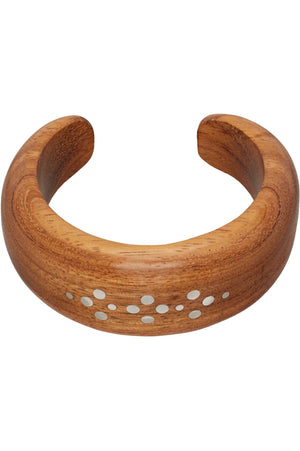 Large bracelet, burnt henna