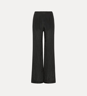 flared trousers in satin