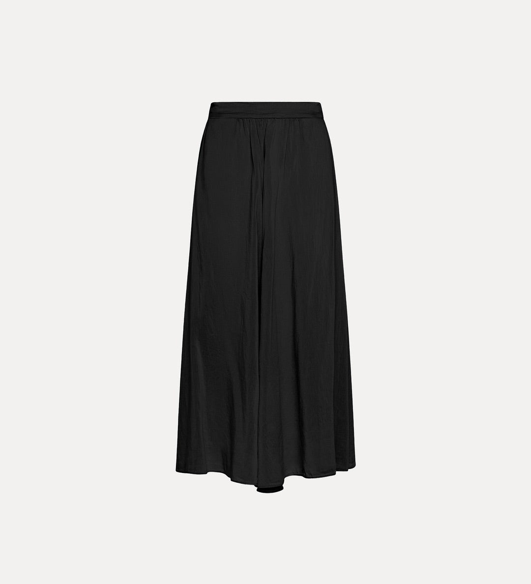 cotton silk skirt, nero