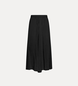 cotton silk skirt, nero
