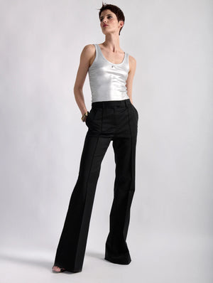Black trousers cotton blend