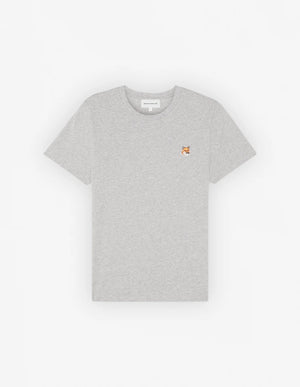 Fox head patch t-shirt, grey mélange