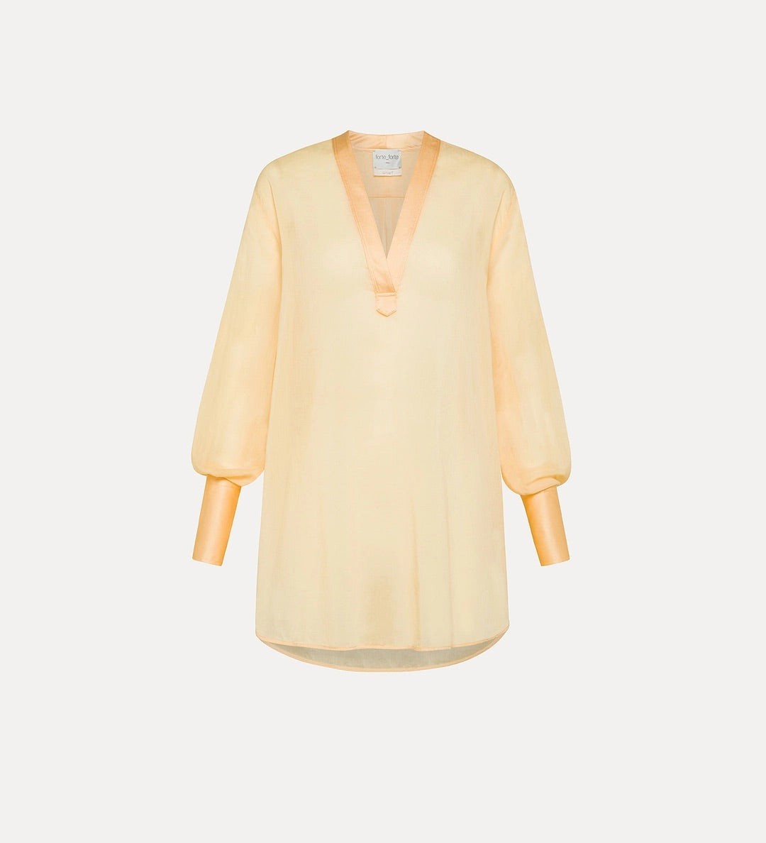 cotton silk V blouse, sole