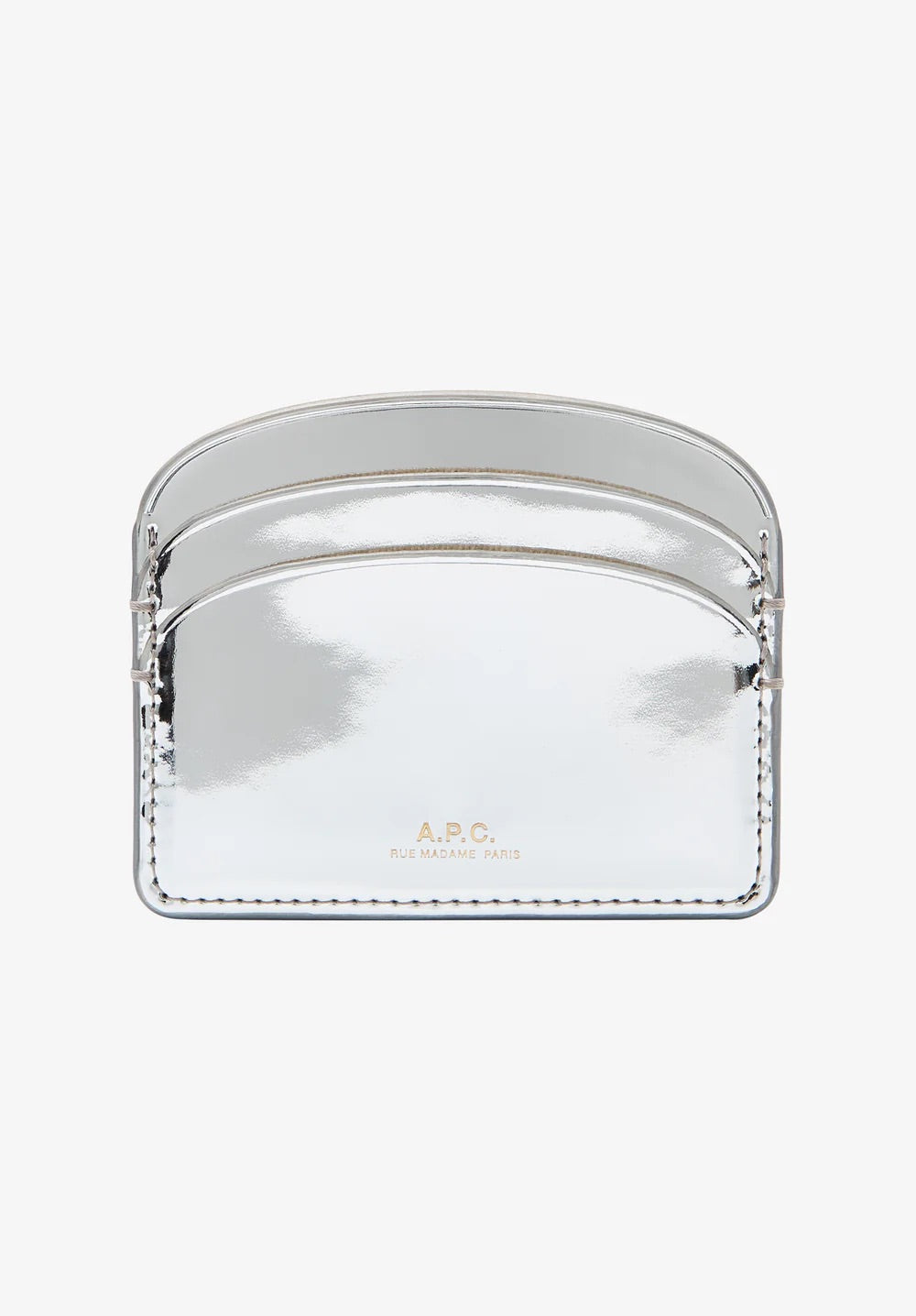Silver  Demi Lune Card  Holder