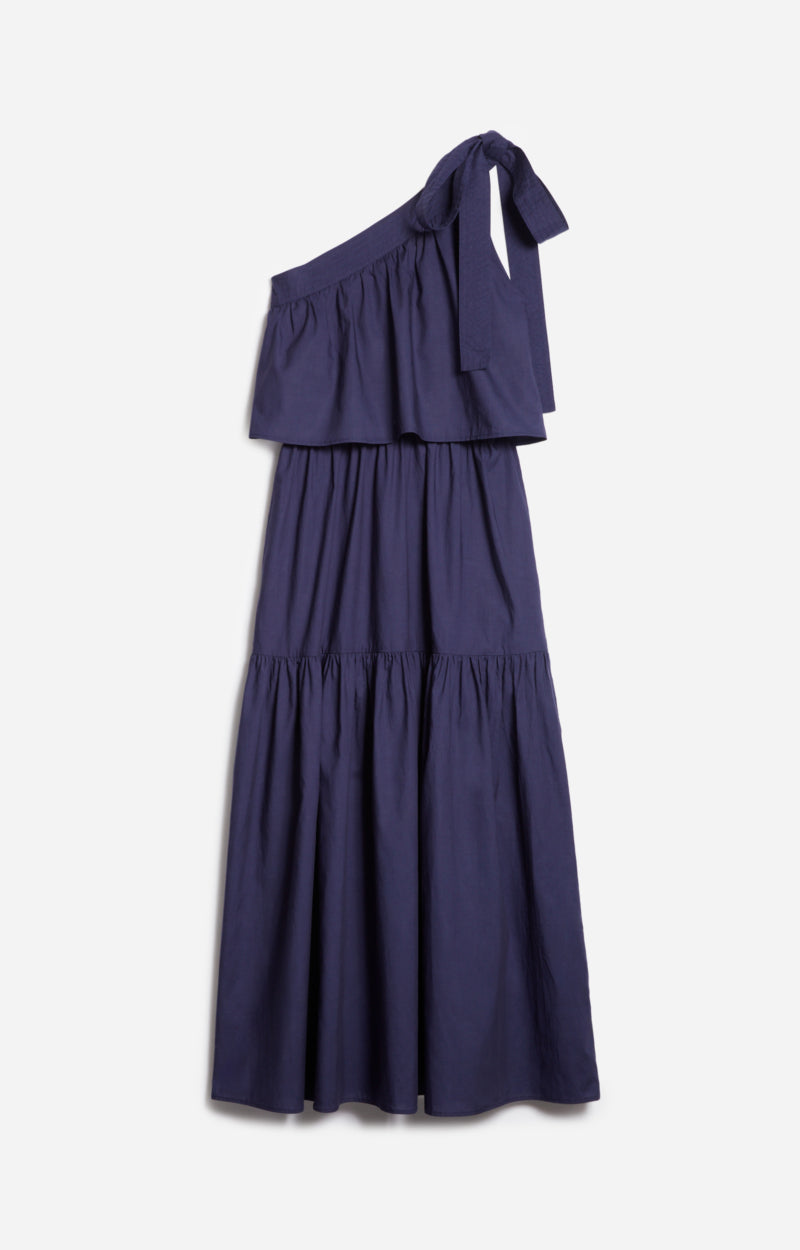 Cora asym. dress, Ink