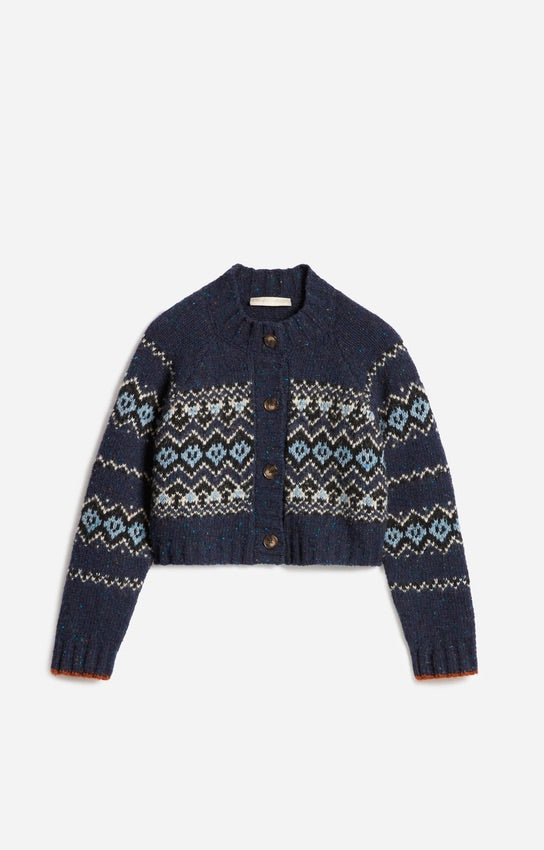 Damas cardigan, navy