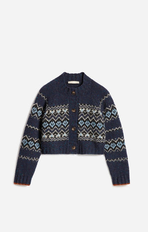 Damas cardigan, navy