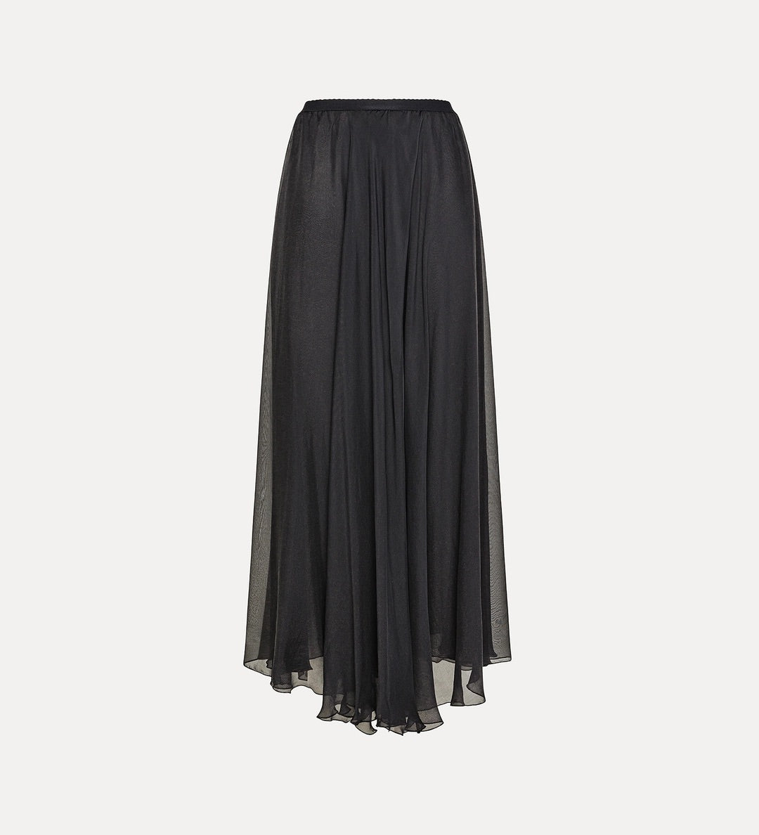 long skirt in silk chiffon