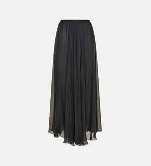 long skirt in silk chiffon