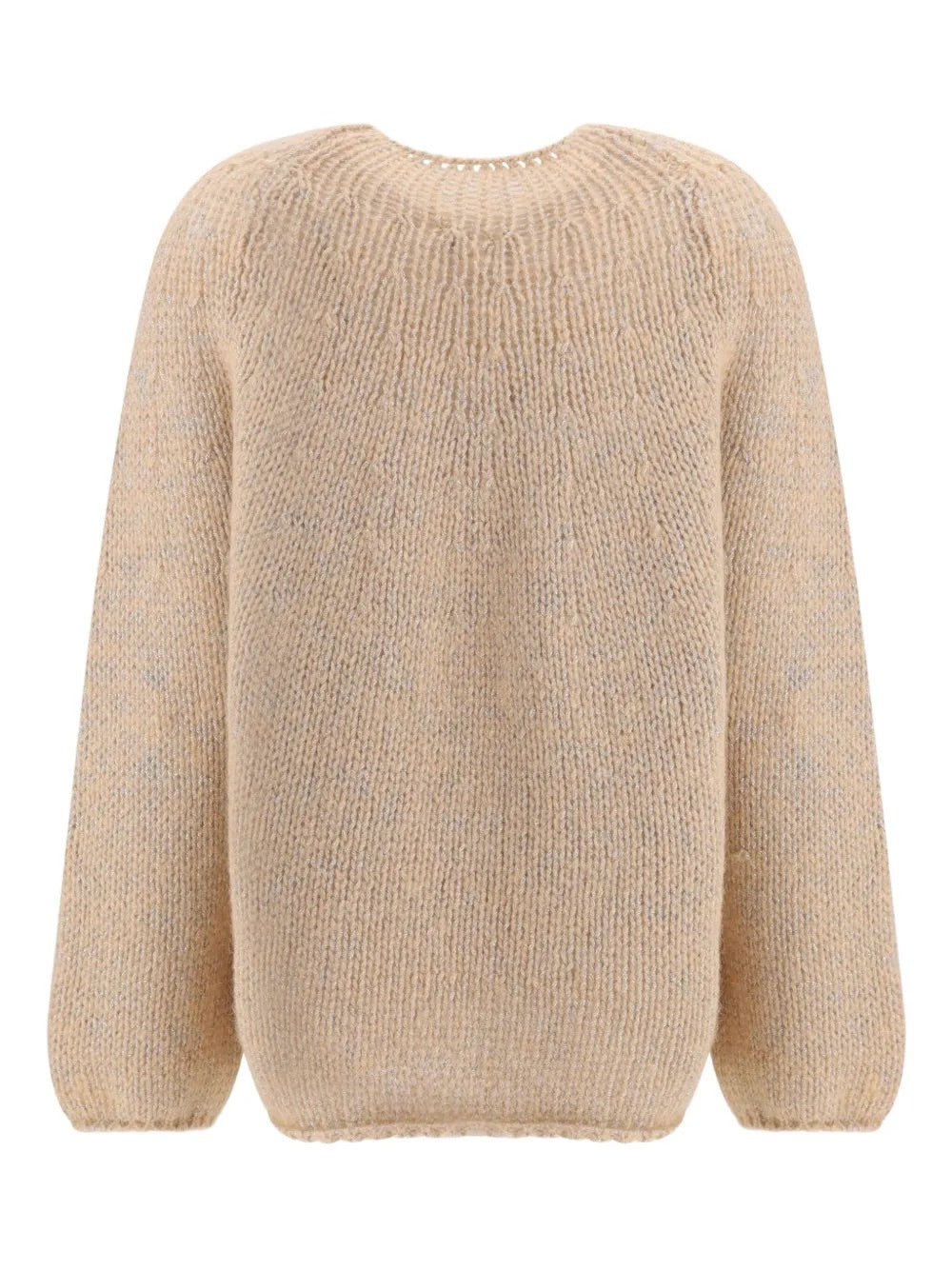 chic alpaca sweater, nude