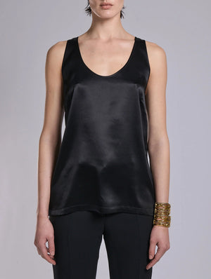 Black silk cami, BB