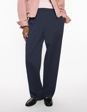 Elasticated casual pleat pants